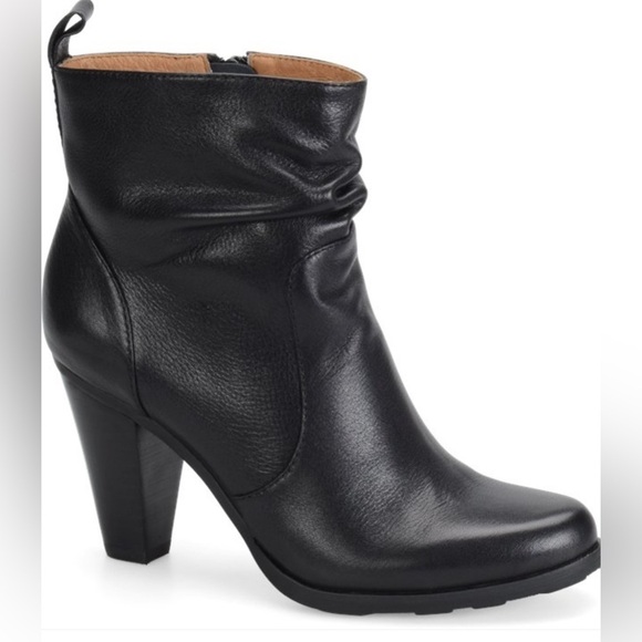 Söfft Toby black leather booties 3” heel comfortable zipper size 7.5 US - Picture 1 of 16